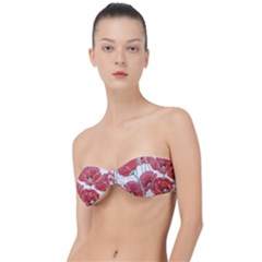 Red Poppy Flowers Classic Bandeau Bikini Top  by goljakoff