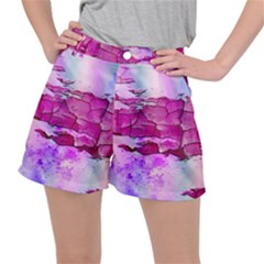 Background Crack Art Abstract Ripstop Shorts by Mariart
