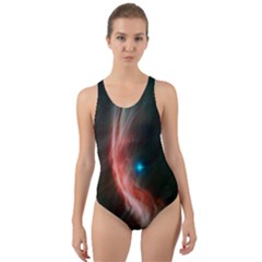   Space Galaxy Cut-out Back One Piece Swimsuit by IIPhotographyAndDesigns