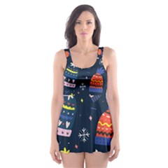 Beanie Love Skater Dress Swimsuit by designsbymallika