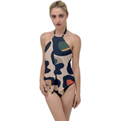 Exotic Leopard Skin Design Go With The Flow One Piece Swimsuit by ArtsyWishy