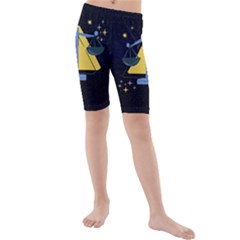 Horoscope Libra Astrology Zodiac Kids  Mid Length Swim Shorts by Mariart