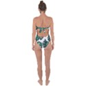 Illustrations Monstera Leafes Tie Back One Piece Swimsuit View2