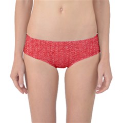 Red Denim Design  Classic Bikini Bottoms by ArtsyWishy