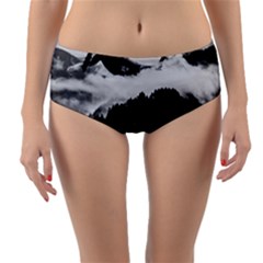Whale In Clouds Reversible Mid-waist Bikini Bottoms by goljakoff