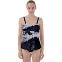 Whale in clouds Twist Front Tankini Set View1