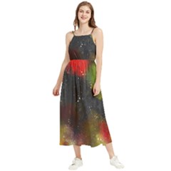 Color Splashes Boho Sleeveless Summer Dress by goljakoff