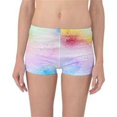 Rainbow Splashes Reversible Boyleg Bikini Bottoms by goljakoff