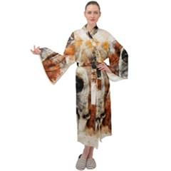 Dog Maxi Velour Kimono by goljakoff