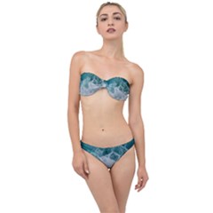 Blue Waves Classic Bandeau Bikini Set by goljakoff