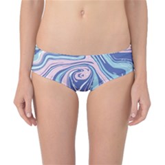 Blue Vivid Marble Pattern 10 Classic Bikini Bottoms by goljakoff