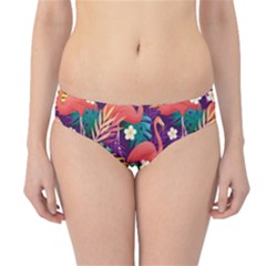 Flamingo Love Hipster Bikini Bottoms by designsbymallika