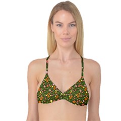 Tropical Fruits Love Reversible Tri Bikini Top by designsbymallika