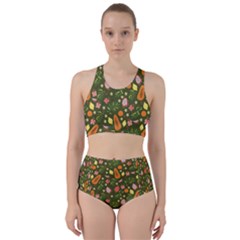 Tropical Fruits Love Racer Back Bikini Set by designsbymallika
