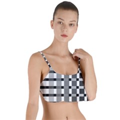Nine Bar Monochrome Fade Squared Pulled Inverted Layered Top Bikini Top  by WetdryvacsLair