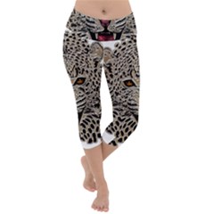 Cat Lightweight Velour Capri Yoga Leggings by HermanTelo