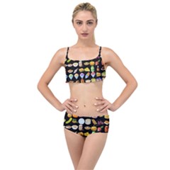 Glitch Glitchen Food Pattern Two Layered Top Bikini Set by WetdryvacsLair