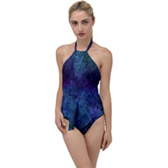 Glassy Melty Abstract Go With The Flow One Piece Swimsuit by Dazzleway