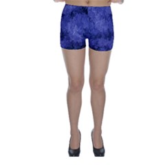 Lilac Abstract Skinny Shorts by Dazzleway