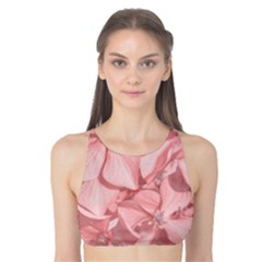 Coral Colored Hortensias Floral Photo Tank Bikini Top by dflcprintsclothing