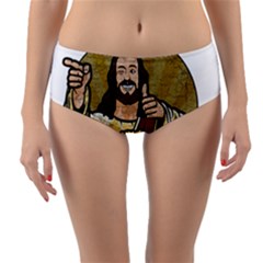 Buddy Christ Reversible Mid-waist Bikini Bottoms by Valentinaart