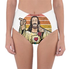 Got Christ? Reversible High-waist Bikini Bottoms by Valentinaart
