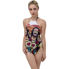 Got Christ? Go With The Flow One Piece Swimsuit by Valentinaart