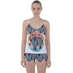 Chinese New Year ¨c Year Of The Ox Tie Front Two Piece Tankini by Valentinaart