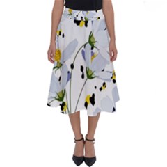 Tree Poppies  Perfect Length Midi Skirt by Sobalvarro