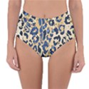 Leopard skin  Reversible High-Waist Bikini Bottoms View3