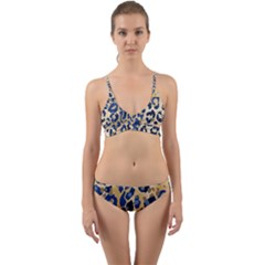 Leopard Skin  Wrap Around Bikini Set by Sobalvarro