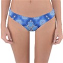 Ornate blue Reversible Hipster Bikini Bottoms View1