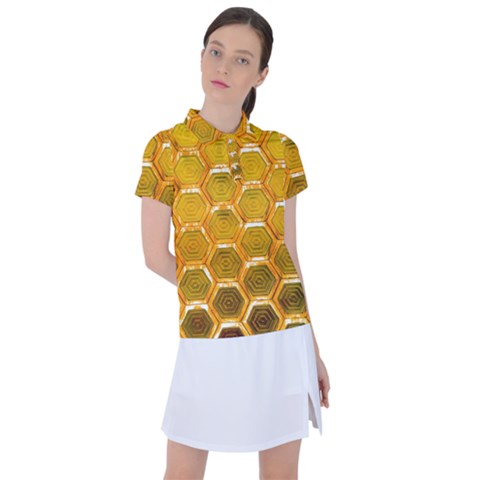 Hexagon Windows Women s Polo Tee by essentialimage