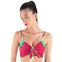 Two Hearts Woven Tie Front Bralet by essentialimage