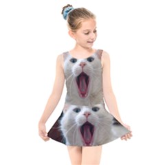 Wow Kitty Cat From Fonebook Kids  Skater Dress Swimsuit by 2853937