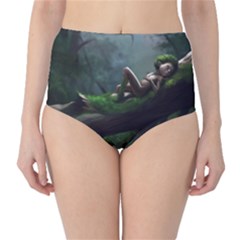 Wooden Child Resting On A Tree From Fonebook Classic High-waist Bikini Bottoms by 2853937