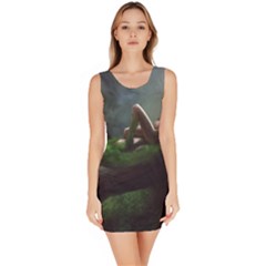 Wooden Child Resting On A Tree From Fonebook Bodycon Dress by 2853937