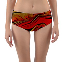 Warrior s Spirit Reversible Mid-waist Bikini Bottoms by BrenZenCreations