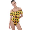 zappwaits-retro Frill Detail One Piece Swimsuit View1