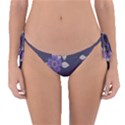 Purple flowers Reversible Bikini Bottom View1