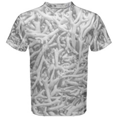 Dry Roots Texture Print Men s Cotton Tee by dflcprintsclothing