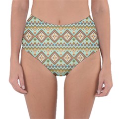 Native American Pattern Reversible High-waist Bikini Bottoms by ExtraGoodSauce