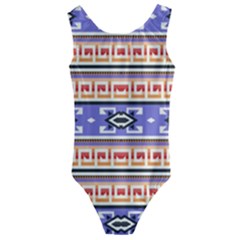 Native American Pattern Kids  Cut-out Back One Piece Swimsuit