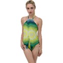 Funny Graphics  Go with the Flow One Piece Swimsuit View1