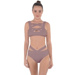 Burnished Brown Bandaged Up Bikini Set  by FabChoice