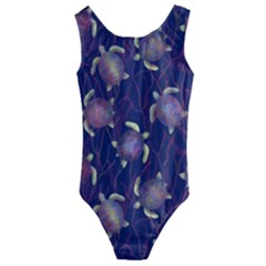 Turtles  Kids  Cut-out Back One Piece Swimsuit