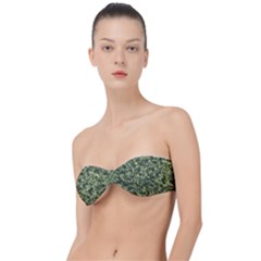 Camouflage Green Classic Bandeau Bikini Top  by JustToWear