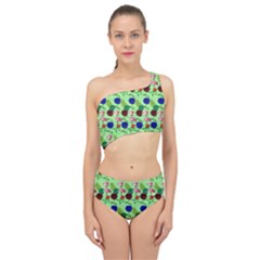 Rose Lotus Spliced Up Two Piece Swimsuit by Sparkle