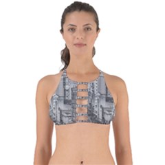Aerial View Montevideo Uruguay Perfectly Cut Out Bikini Top by dflcprintsclothing