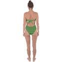 Green knitted pattern Tie Back One Piece Swimsuit View2